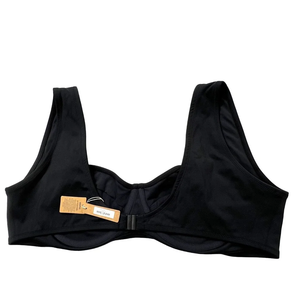 SKIMS Shaping Swim Underwire Bikini Top + Dipped Bottom Onyx Marble ‎ 3X